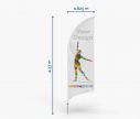 Alu Oriflamme Bend L - Window2Print