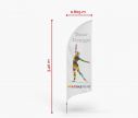 Alu Oriflamme Bend M - Window2Print