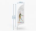 Aluminium Oriflamme Bend L - Window2Print