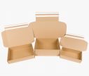 Boîte carton FAST 70 - La boîte a une bande adhésive et un ruban d’ouverture facile ✦ Window2Print