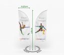 Alu Oriflamme Bend S recto verso - Window2Print