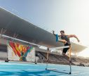 Bâche publicitaire chantier de pvc 340 x 175 cm - avec un imprimé sportif | Window2Print