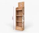 Etagere en carton 41,2x26x131 - avec impression blanche | Window2Print