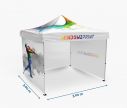 Tente de festivité 3x3 m avec toit et murs - Fan Zone | Window2Print