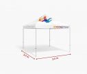 Tente moyenne 3 x 3 m avec toit - Window2Print