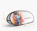 Pop-Up ovale Beachbanner 250 x 100 cm - Fan Zone | Window2Print