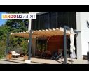 Store Pergola Premium - imperméable - gris