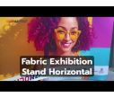 Stand d'exposition en tissu Horizontal