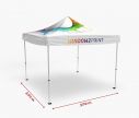 Tente pliante professionnelle 3 x 3 m avec toit - Fan zone | Window2Print