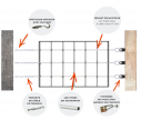 Store exterieur pour pergola - poignée solide・ Window2Print