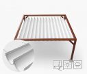Store Pergola Premium - imperméable - blanc - Window2Print