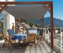 Store Pergola Premium - imperméable - gris - sur la pergola - Window2Print