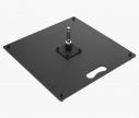 Pied Carré En Métal 50 cm (20 kg) - Cette base s'adapte aux mâts classiques et en aluminium ✦ Window2Print