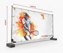 Bâche publicitaire chantier de pvc 340 x 173 cm - Fan Zone | Window2Print