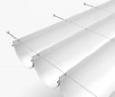Store Pergola Premium - 300 x 500cm - imperméable - blanc - Decor Premium 200 g - Window2Print