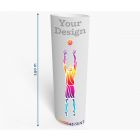 PLV Totem elliptique 60 x 190 cm ✦ Window2Print