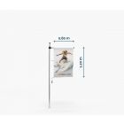 Drapeau supporters 80x120 avec fourreau et mousquetons | Window2Print