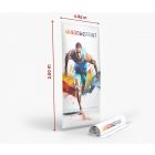 Imprimer roll up 85x200 cm - impression film - Fan Zone | Window2Print