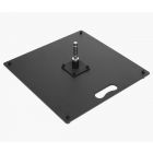 Pied Carré En Métal 50 cm (20 kg) - Cette base s'adapte aux mâts classiques et en aluminium ✦ Window2Print