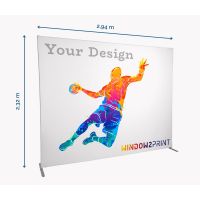 Stand d'exposition en tissu Straight - Window2Print